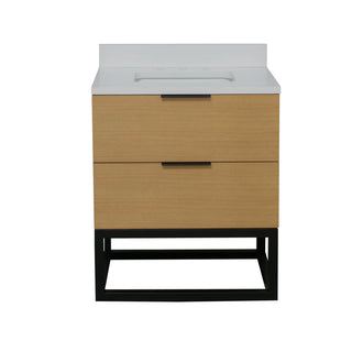 Mia 30-inch Vanity with Matte White Top
