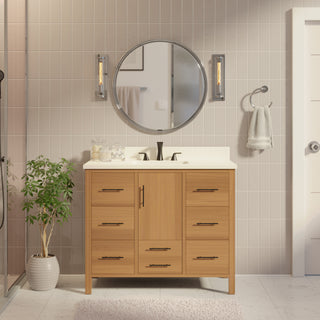 California 42-inch Vanity with Matte White Top