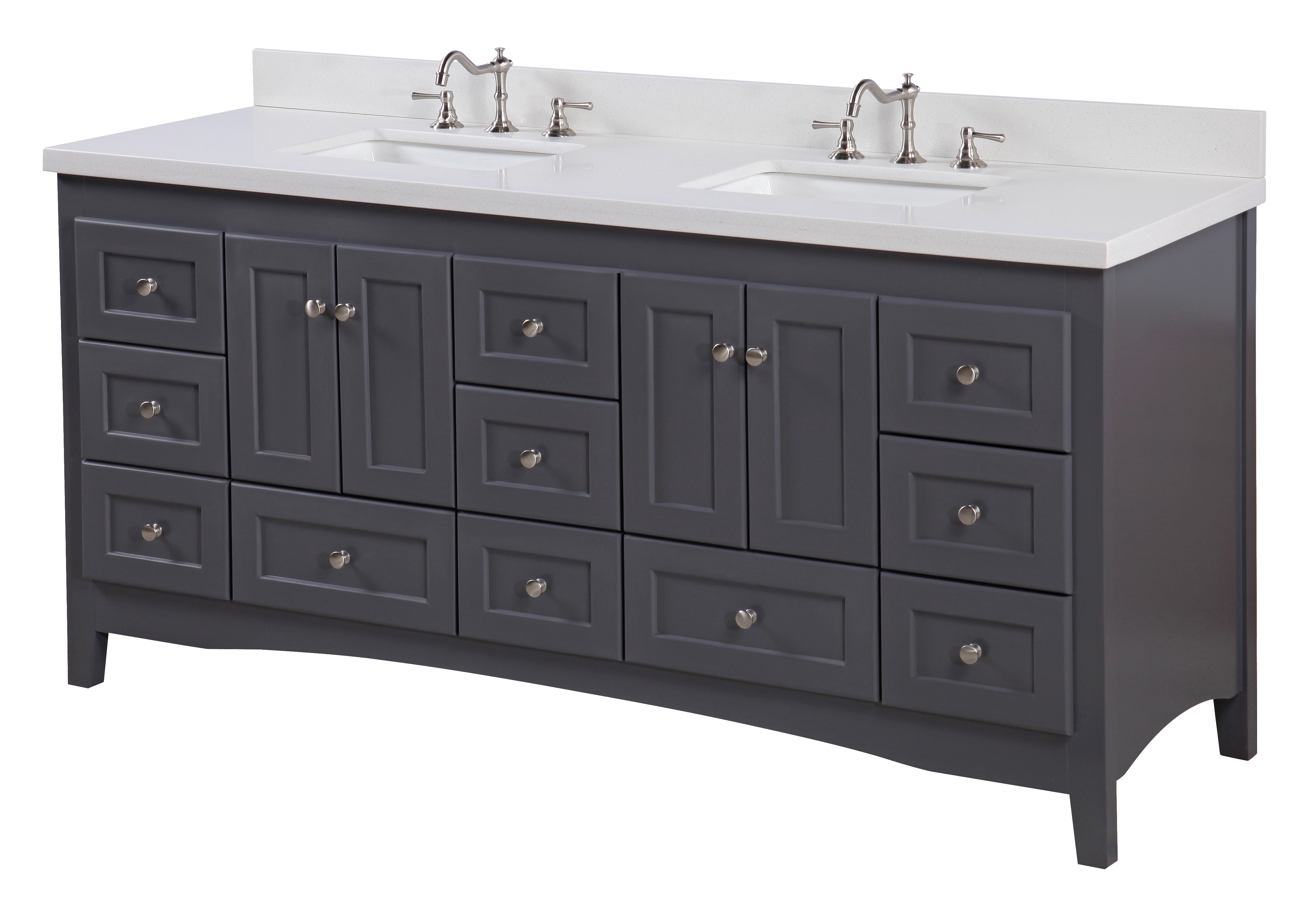 72 Inch Bathroom Vanity Double Sink: Stylish & Functional Space-Saving ...