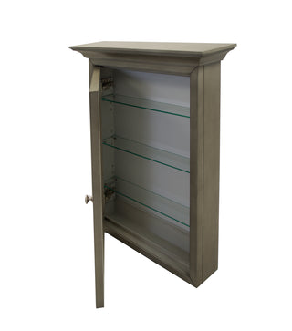 Newport Wall-Mounted Medicine Cabinet (Weathered Gray)