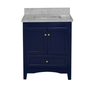 Abbey 30-inch Vanity with Carrara Marble Top