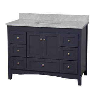 Abbey 48-inch Vanity with Carrara Marble Top