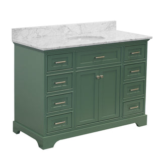 Aria 48-inch Vanity with Carrara Marble Top