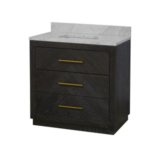 Avery 36-inch Vanity with Carrara Marble Top