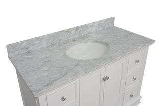Bella 48-inch Vanity with Carrara Marble Top