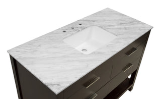 Harbor 48-inch Vanity with Carrara Marble Top