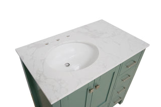 Horizon 36-inch Vanity with Engineered Carrara Top