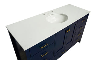 Horizon 60-inch Single Vanity with Engineered White Top