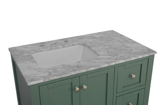 Lakeshore 36-inch Vanity with Carrara Marble Top