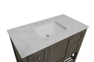 Lakeshore 42-inch Vanity with Engineered Carrara Top
