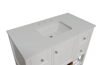 Lakeshore 42-inch Vanity with Engineered White Top