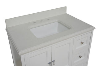 Avancer 36 Wall-Mounted Bathroom Vanity in Calacatta and White Oak – Swiss  Madison - well made forever