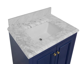Nantucket 30-inch Vanity with Carrara Marble Top