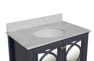 Olivia 36-inch Vanity with Carrara Marble Top