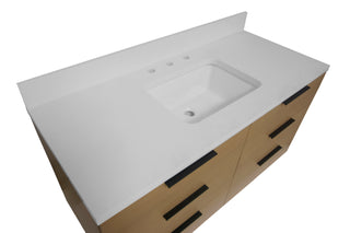 Oslo 48-inch Floating Vanity with Matte White Top