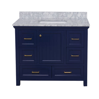 Paige 42-inch Vanity with Carrara Marble Top