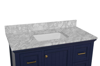 Paige 42-inch Vanity with Carrara Marble Top