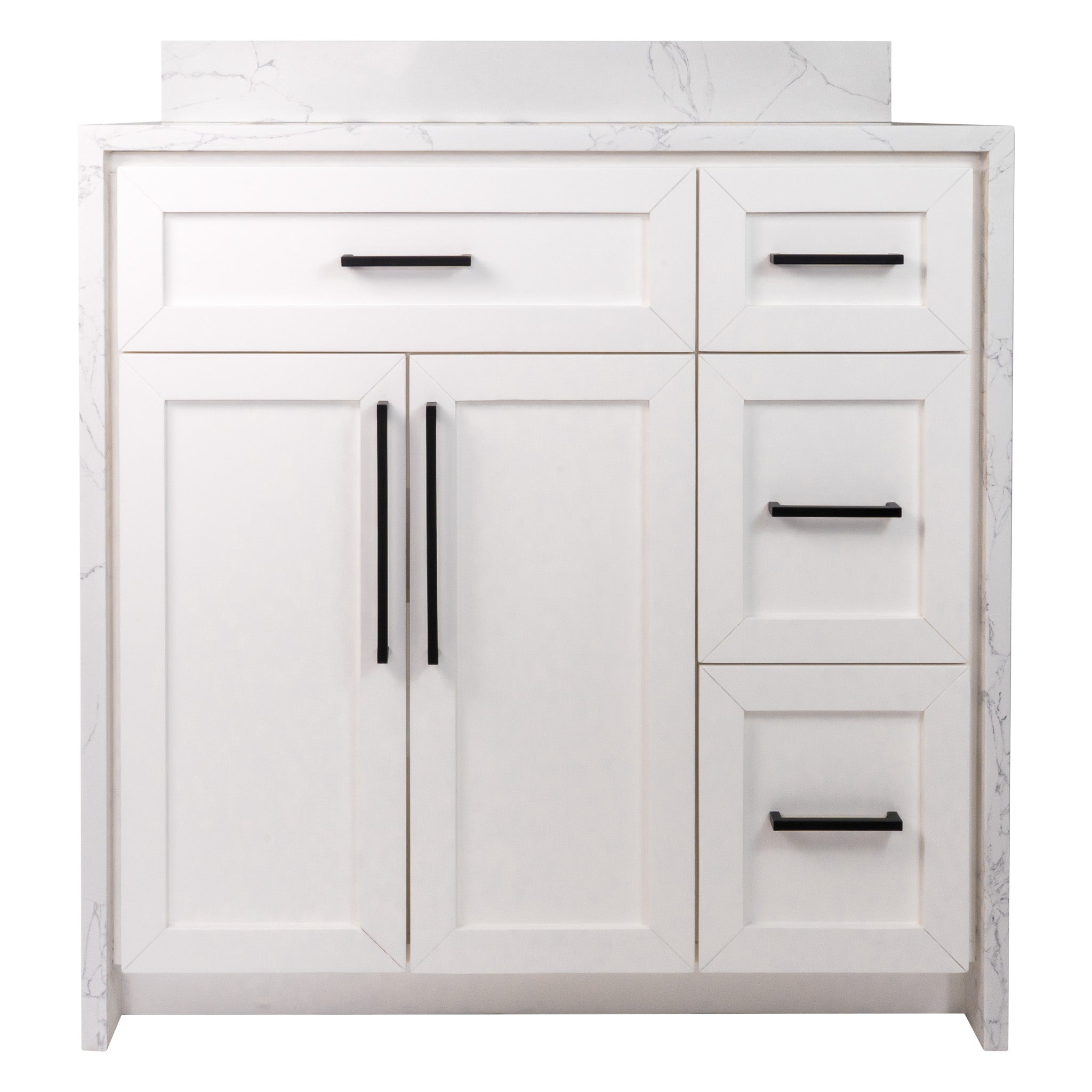 Palisade 36-inch Bathroom Vanity with Engineered Marble Top ...