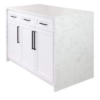 Palisade 48-inch Kitchen Island with Engineered Marble Top