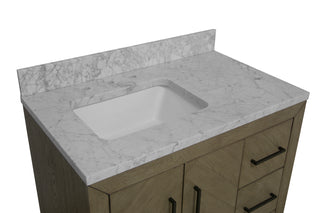 Peyton 36-inch Vanity with Carrara Marble Top