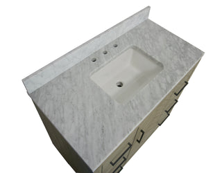 Peyton 42-inch Vanity with Carrara Marble Top