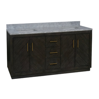 peyton 72 inch dark oak bathroom vanity carrara marble countertop