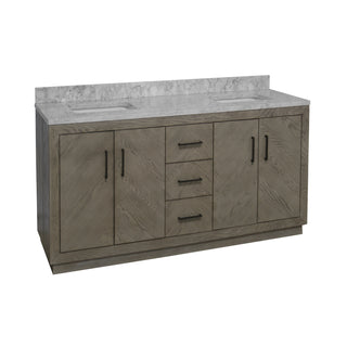Peyton 72-inch Double Vanity with Carrara Marble Top