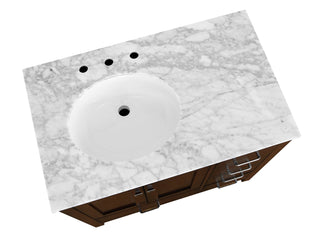 Horizon 36-inch Vanity with Carrara Marble Top