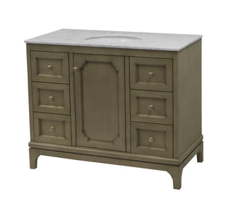 Starboard 42-inch Vanity with Carrara Marble Top