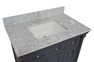 Sydney 36-inch Vanity with Carrara Marble Top
