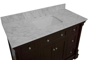 Sydney 48-inch Vanity with Carrara Marble Top