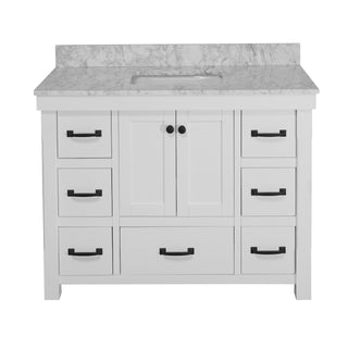 Tuscany 48-inch Vanity with Carrara Marble Top